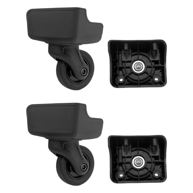 Сменные колеса для багажа, колеса-ролики для багажа и чемоданов с 4 отверстиями, вращающиеся на 360 градусов колеса-спиннеры для чемодана 1