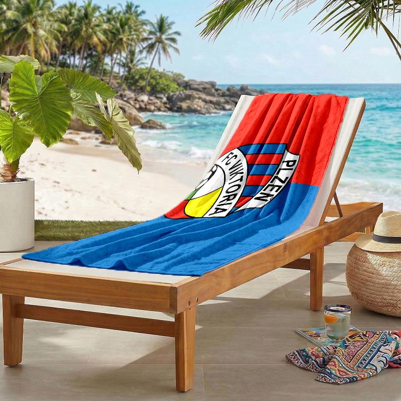 Fc Viktoria Fashion Beach Towel: Ideal for Summer Adventures Soft, Absorbent and Quick Drying Suitable for Swimming and Bathing