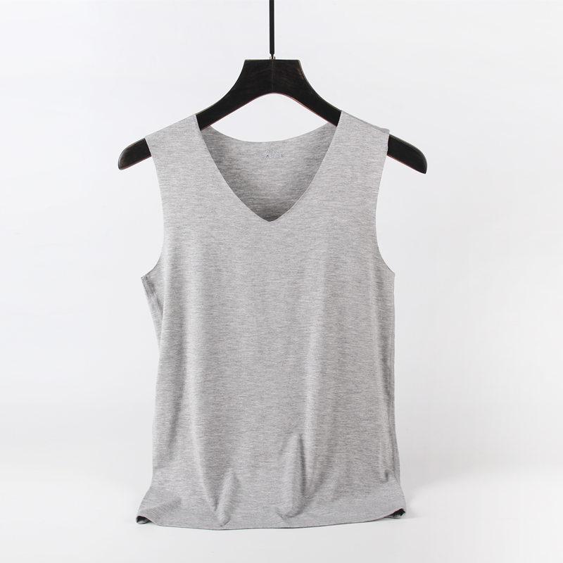 Men's Summer Modal Elastic Vest - Large Size Sleeveless Fitness T-Shirt