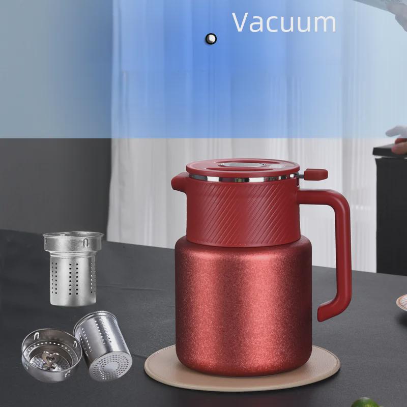 High-Grade Titanium Insulated Teapot, 1500ml, Stylish Design for Old White Tea Brewing