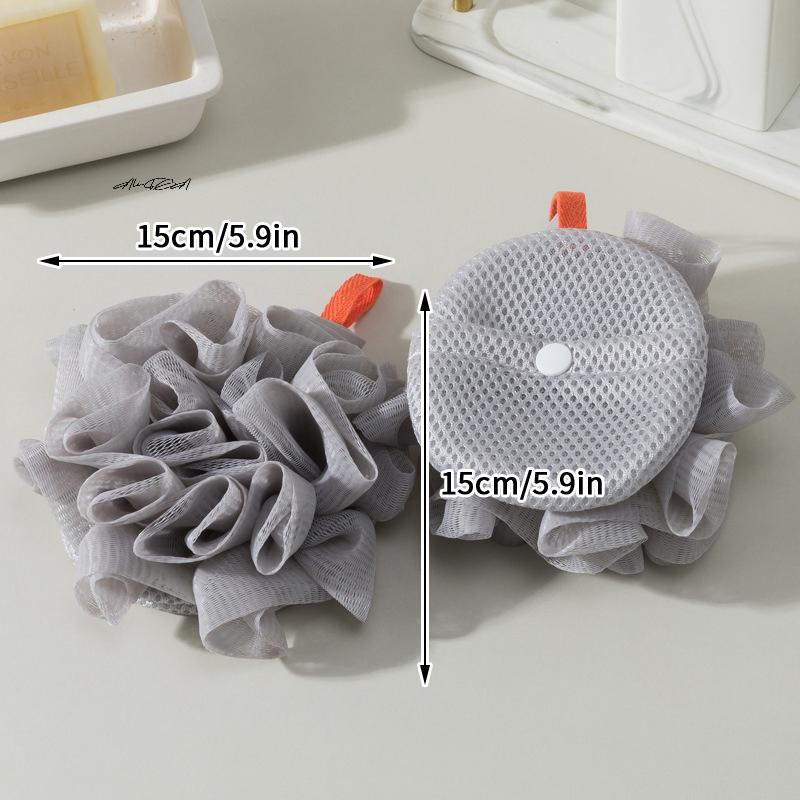 Soft Loofah Sponge Bath Ball 2-in-1 Soap Dispenser & Body Scrub Exfoliating Shower Ball for Men And Women