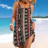 Women's Beach Dress Mini Dress Print Casual Modern Dress Sleeveless Loose Fit Outdoor Daily Summer