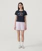 COVERNAT WOMAN Summer Graphic Ringer T-Shirt Navy