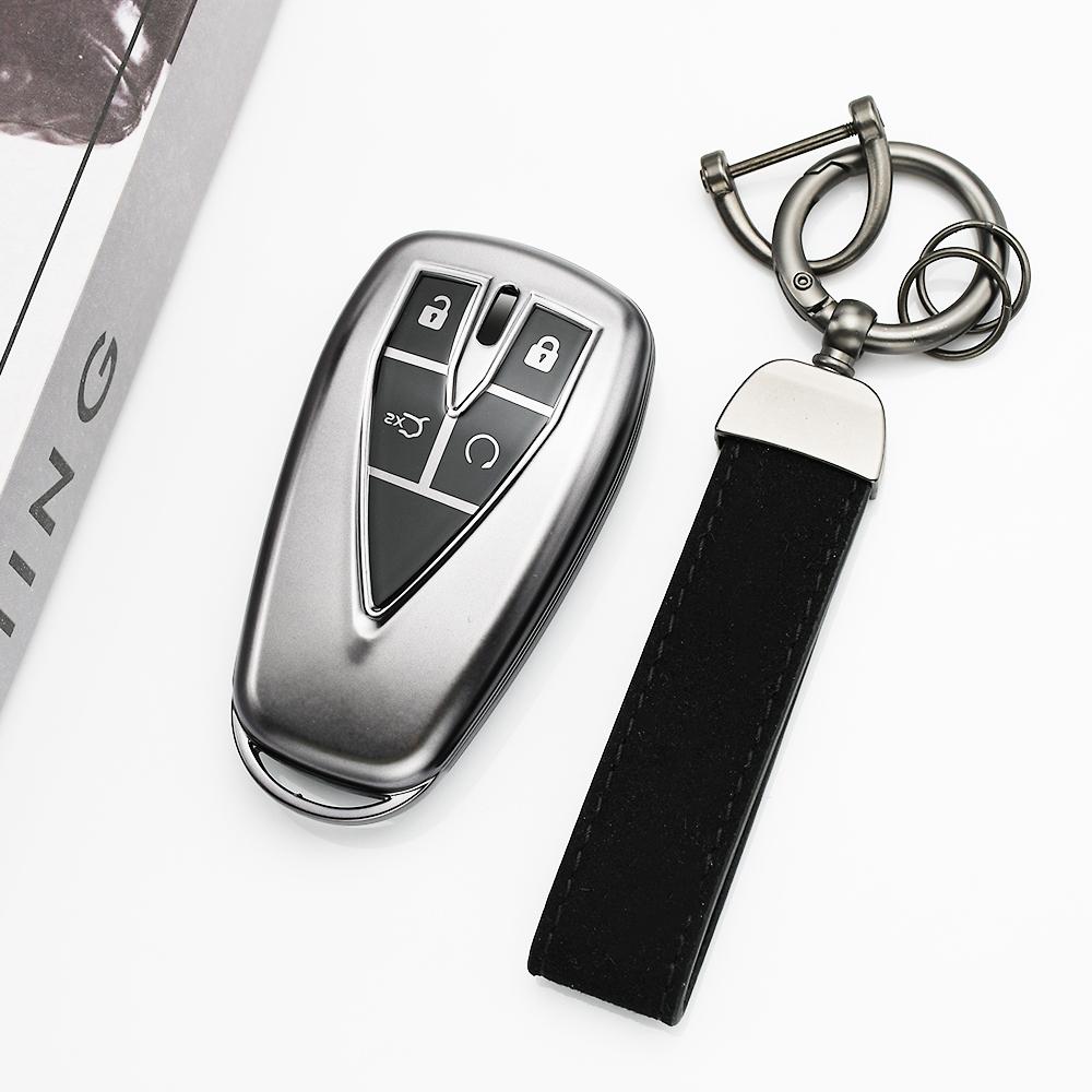 4 Buttons Tpu Shell Fob Bag Keychain For Changan Cs55 Plus Cs75 Plus Oshan X7 X5 Unit Unik Cs35Plus Car Key Case Cover