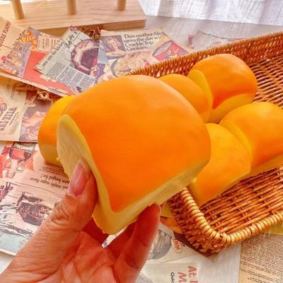 Brinquedo de Aperto de Pão Simulado de Rebote Lento Macio Não Tóxico Alívio de Estresse Fidget Toy para Crianças Adultos Uso em Casa Escritório