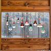 Christmas Light Bulb Decorations, Glass Window Stickers, Subway Decoration Light Bulb Window Decorations, Event Atmosphere Stickers