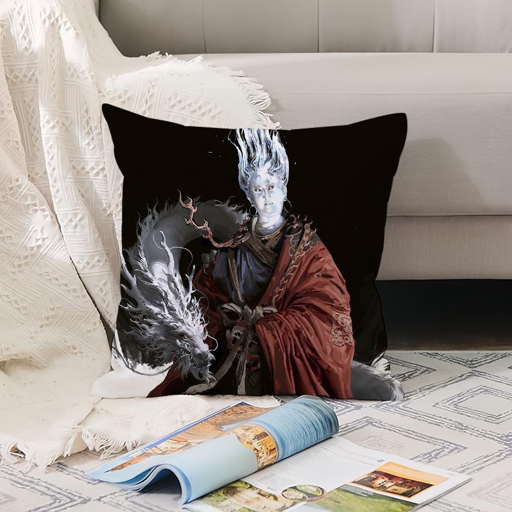 Game Black Myth Wukong Pillow Case Office Cushions Suitable For Sofa Car Bedroom Decorative Cushion Cover