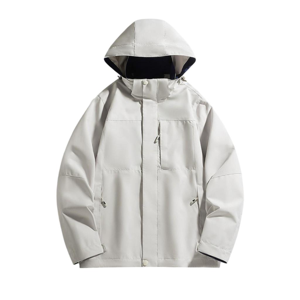 Outdoor Jackets Sports Leisure Mountaineering Removable Hooded Windproof Waterproof Trend Jacket