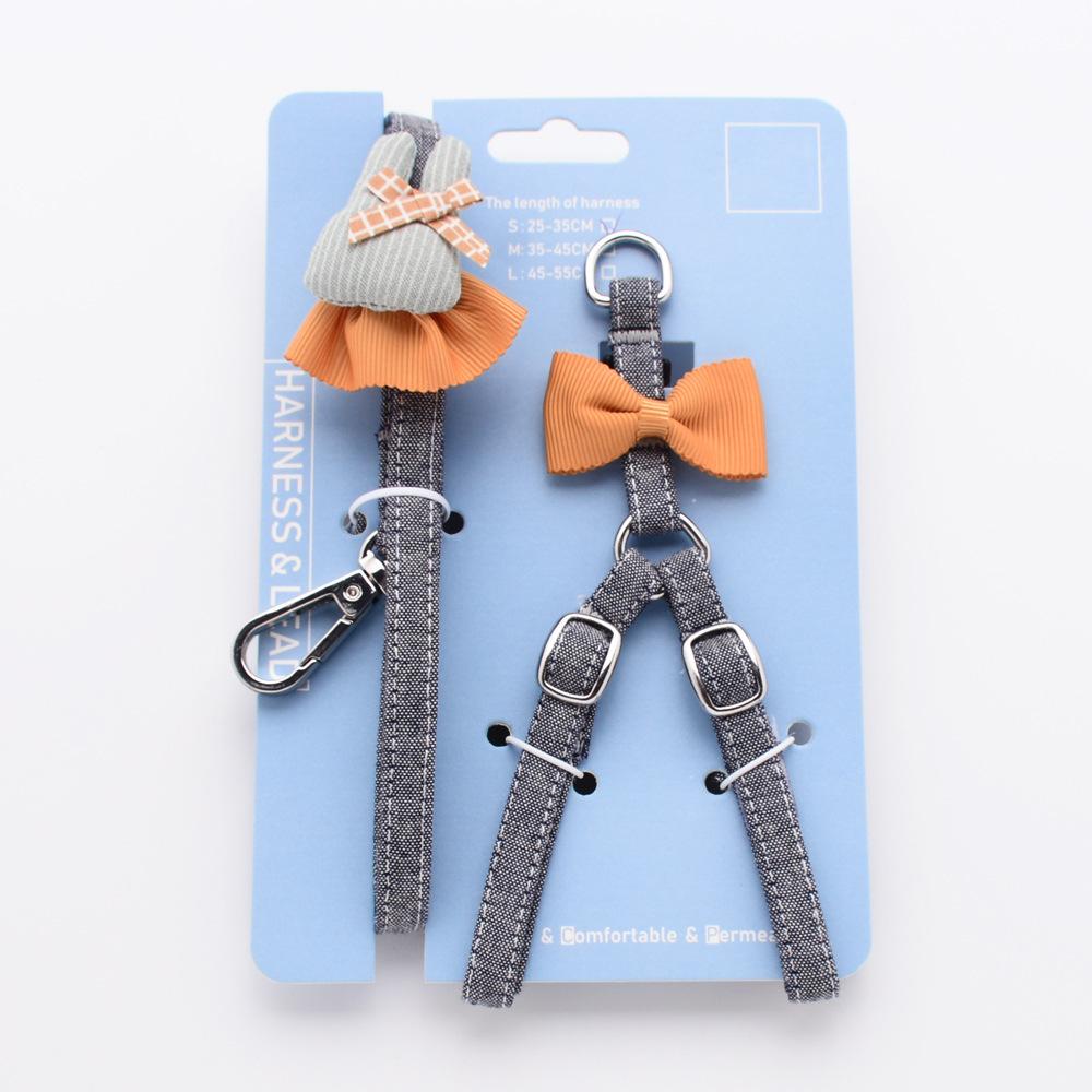 Pet Supplies Cat Puppy Leash Walking Dog Leash Small Puppy Chest Strap