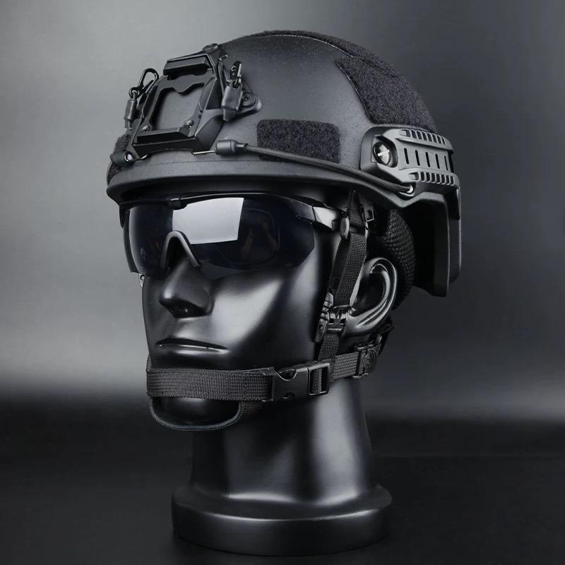 Quick MH Tactical Helmet 1.5kg Fiberglass Wendy's Suspension Pad Helmet Outdoor Activity Protection Training Safety Riot Helmet