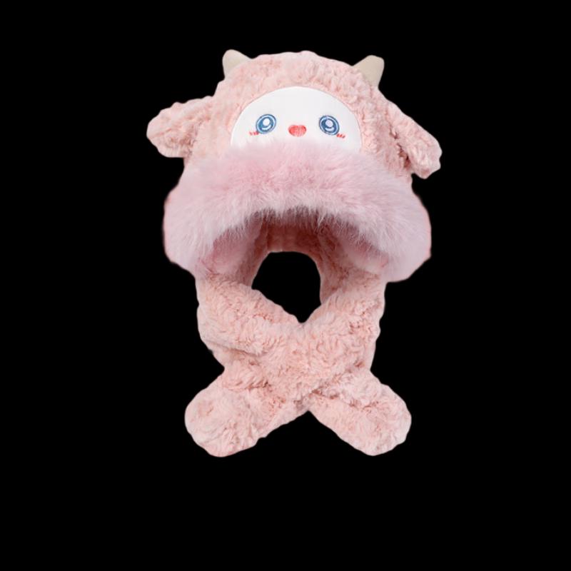 

Jumaomao Зимняя интегрированная шапка и шарф, грелка для шеи