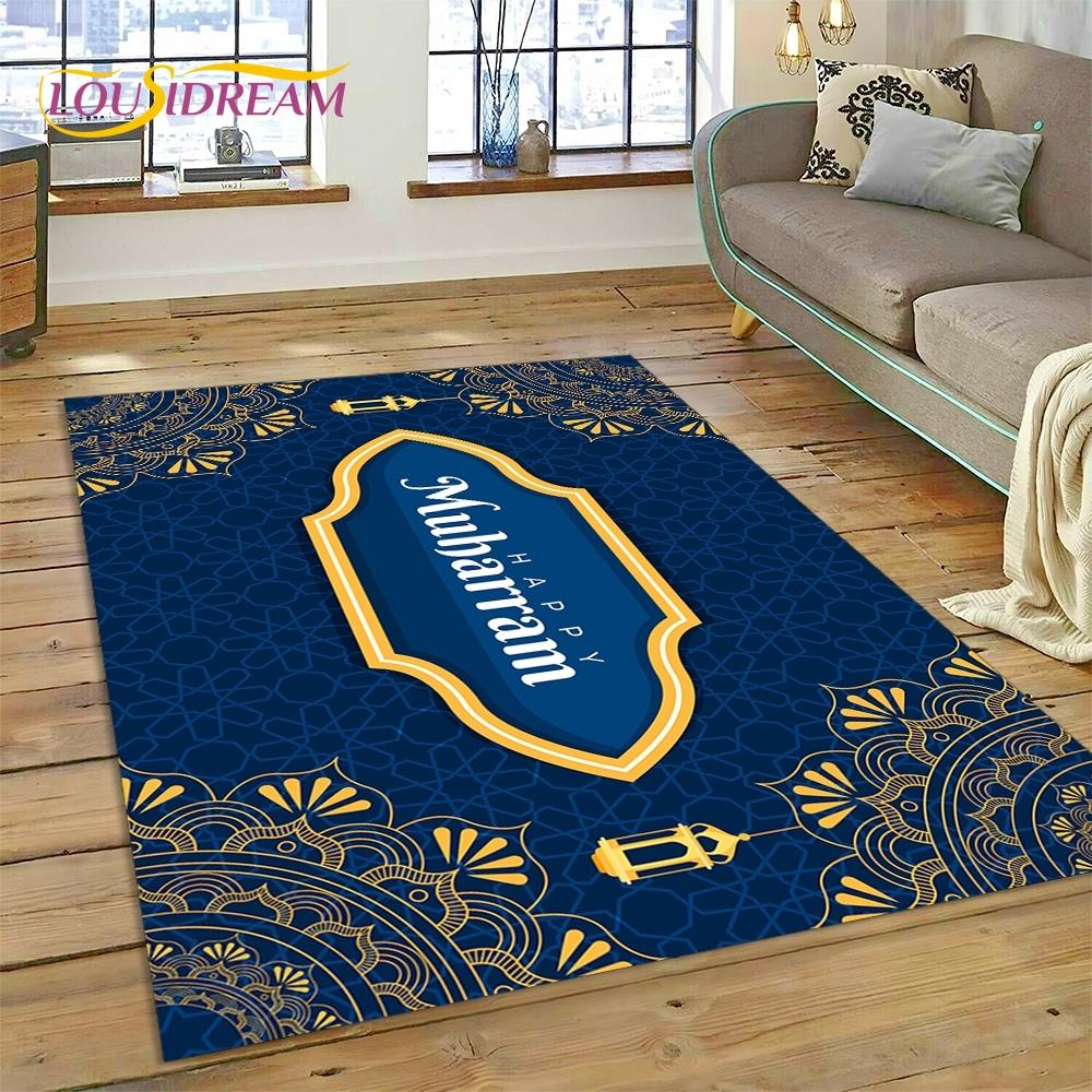 Muslim Islam Prayer Kneeling Poly Mats Mandala Rug Carpet for Living Room Bedroom Home Decor,Non-slip Decoration for Sofa Gift