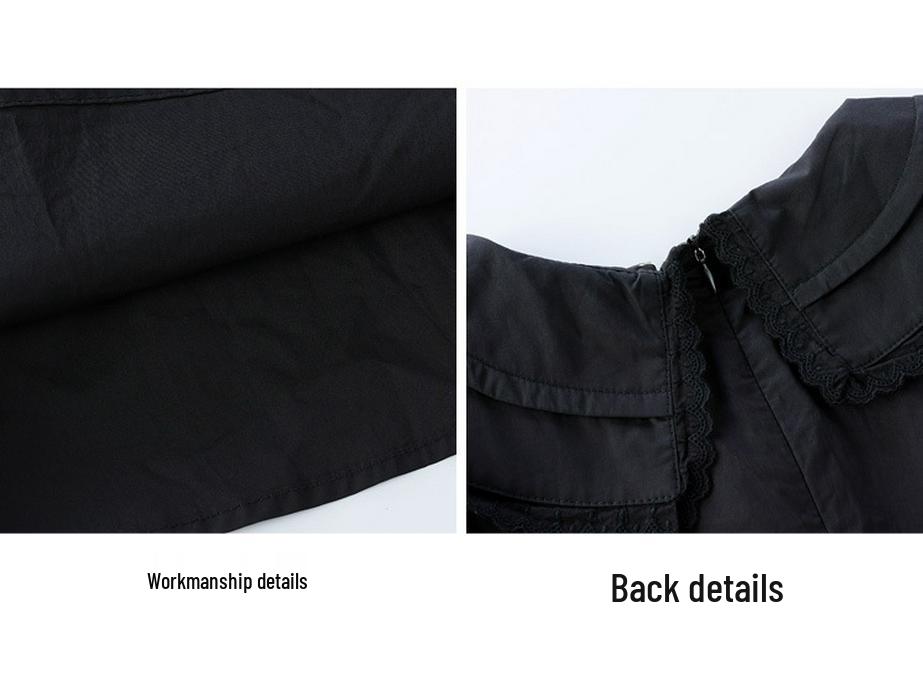 Elegantes Schwarz-Langes Kleid im Hepburn-Stil für den frühen Herbst mit Taillenbetonung