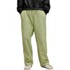 Adidas Solid Color Loose Fit Lace-Up Wide Leg Knitted Sports Pants Women Bottoms Green JM7841