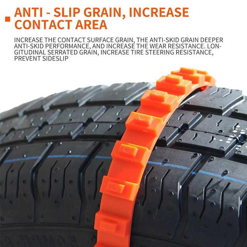 20pcs Car Tire Anti-skid Strap 10*910mm Vehicle Tyre Non-slip Zip Grip Strip Adding Tire Traction for SUV Van Truck Snow Ice Mud