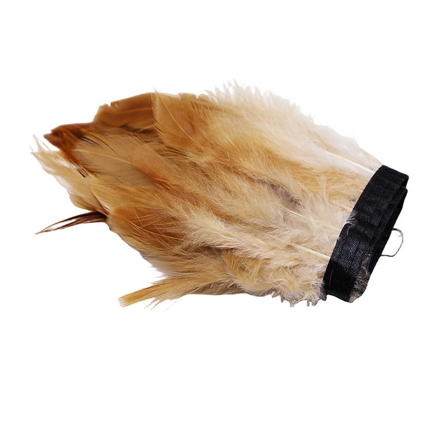 1/10M Rooster Feather Trim Sewing Crafts DIY Christmas Plume Natural Feather Ribbon Jewelry Making Wedding Party Decor