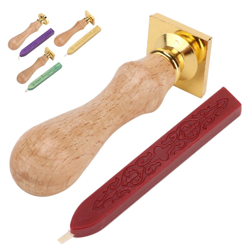 Wax Seal Exquisite Pattern Removable  Widely Application Wax Stamp Kit for Sealing Decoration