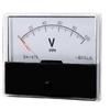 DH-670  DC Voltmeter Pointer Analog 5V 10V 15V 20V 30V 50V 100V 150V 300V 500V  70*60mm Accuracy 2.5