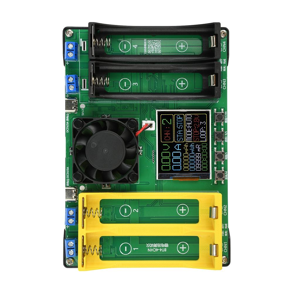 1.77-inch Color Screen 21700/18650 Battery Capacity Internal Resistance Tester Charge/Discharge Battery Tester Digital Display