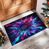 Manchester City Printed Flannel Area Rug Non Slip Soft Polyester Floor Carpet Indoor Decor Mat for Bedroom Living Room Sofa