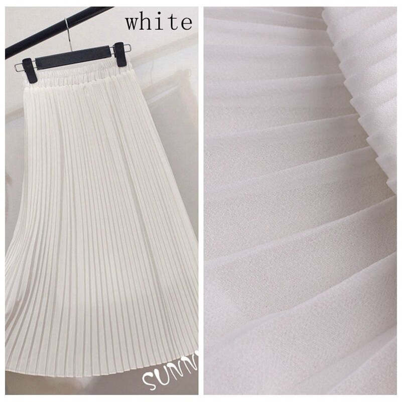 Şifon Georgette Pileli Kumaş El Sanatları Malzemesi Yazlık Elbise Gömlek Kumaş El Sanatları Kendin Yap 100x150CM