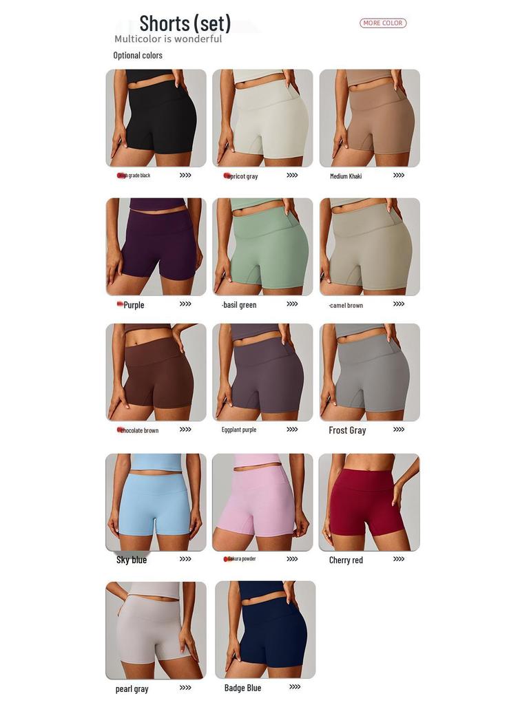 Women's European & American Yoga Set: Quick-Dry Fitness Shorts & Vest for Outdoor Running