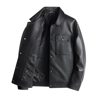 Winter Leather Jacket Men's Casual Light Business Style Men's Leather Jacket