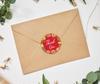 Darling Souvenir 45 Pcs Round Wedding Envelope Seal Black Floral Wreath Thank You Stickers-1.6