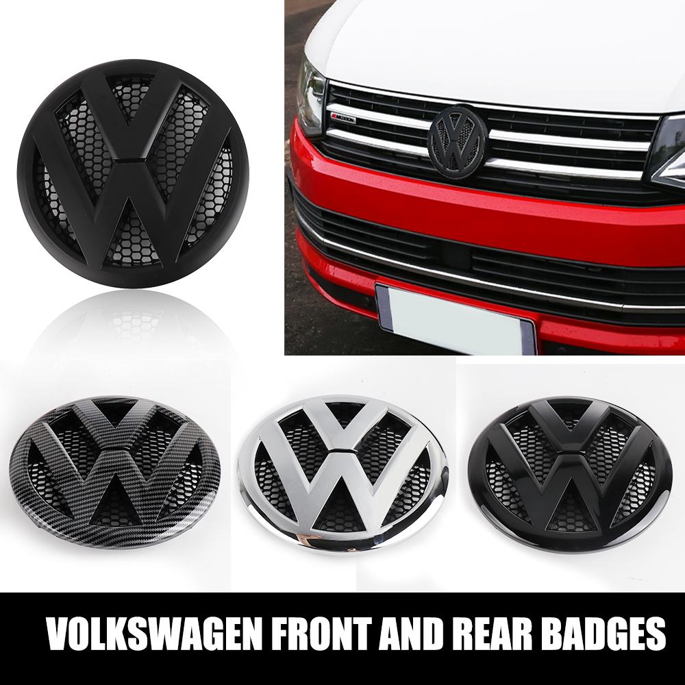 For Volkswagen VW 1/2pcs For Volkswagen VW Transporter T5 2010 2011 2012 2013 2015 2014 Car Front Rear Trunk Logo Emblem Badge Sticker Decoration
