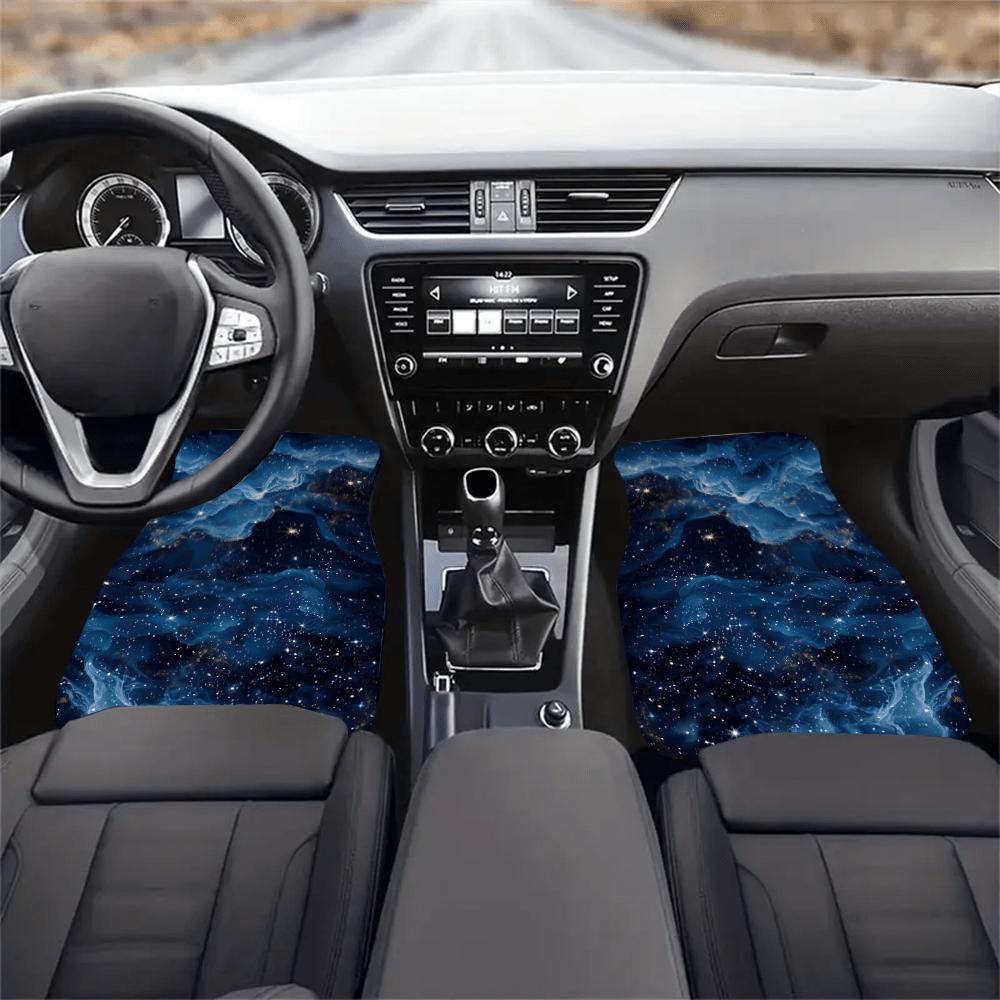 4pcs Brilliant Milky Way Car Floor Mats - Stylish, Non-Slip, Easy To Clean, Suitable For All Vehicles, Durable And Provide Lasting Protection