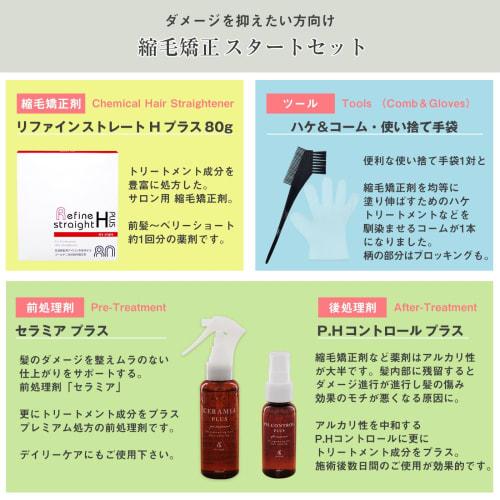 Hair Straightening Starter Set, Quasi-drug, Hair Straightening Agent, Pre- and Post-treatment Agent, Pre-treatment Agent, Post-treatment Agent, Hair C