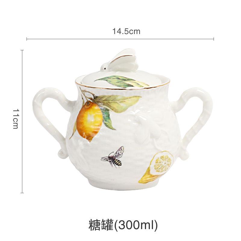 

Европейский узор лимона Керамическая тарелка для стейка Миска Кухонные столовые приборы Фруктовница Сахарница Посуда Полная таблица