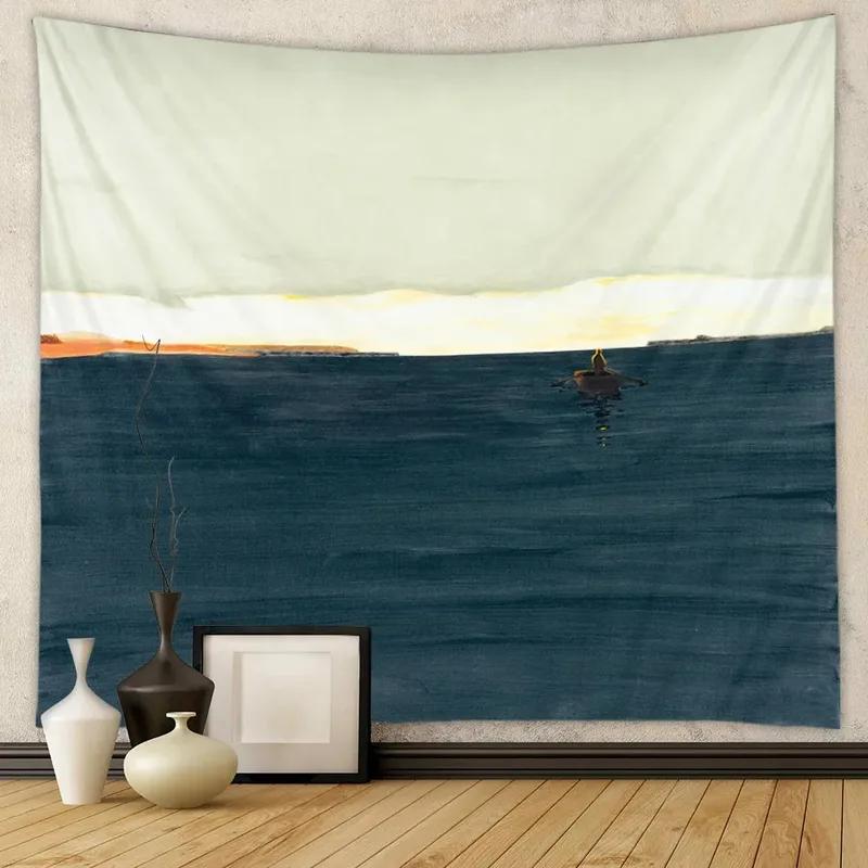 Simple and Fresh Style Pattern Tapestry Bedroom Living Room Tapestry Home Wall Decoration Tapestry