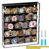 PGY Acryl-Münzen-Vitrine Mehrschichtig Transparent Abzeichen-Displaybox Platzsparend Heim-Büro-Dekoration Münz-Medaillen-Sammlerstücke