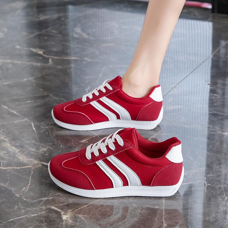 Spring/Summer 2025 Women's Forrest Gump Canvas Shoes - Green, Low-Top, Round Toe, Plus Size Available