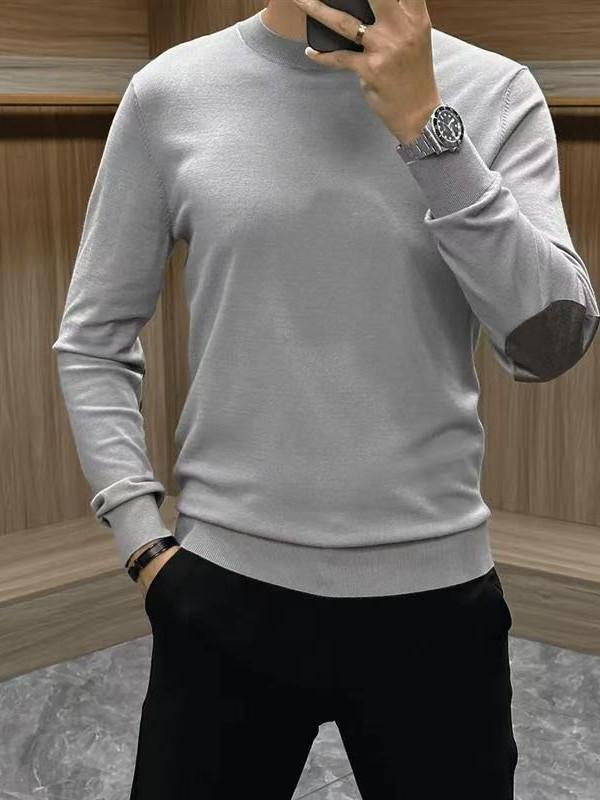 2024 Autumn Men's High-Stretch Knit Long Sleeve Base Layer Shirt