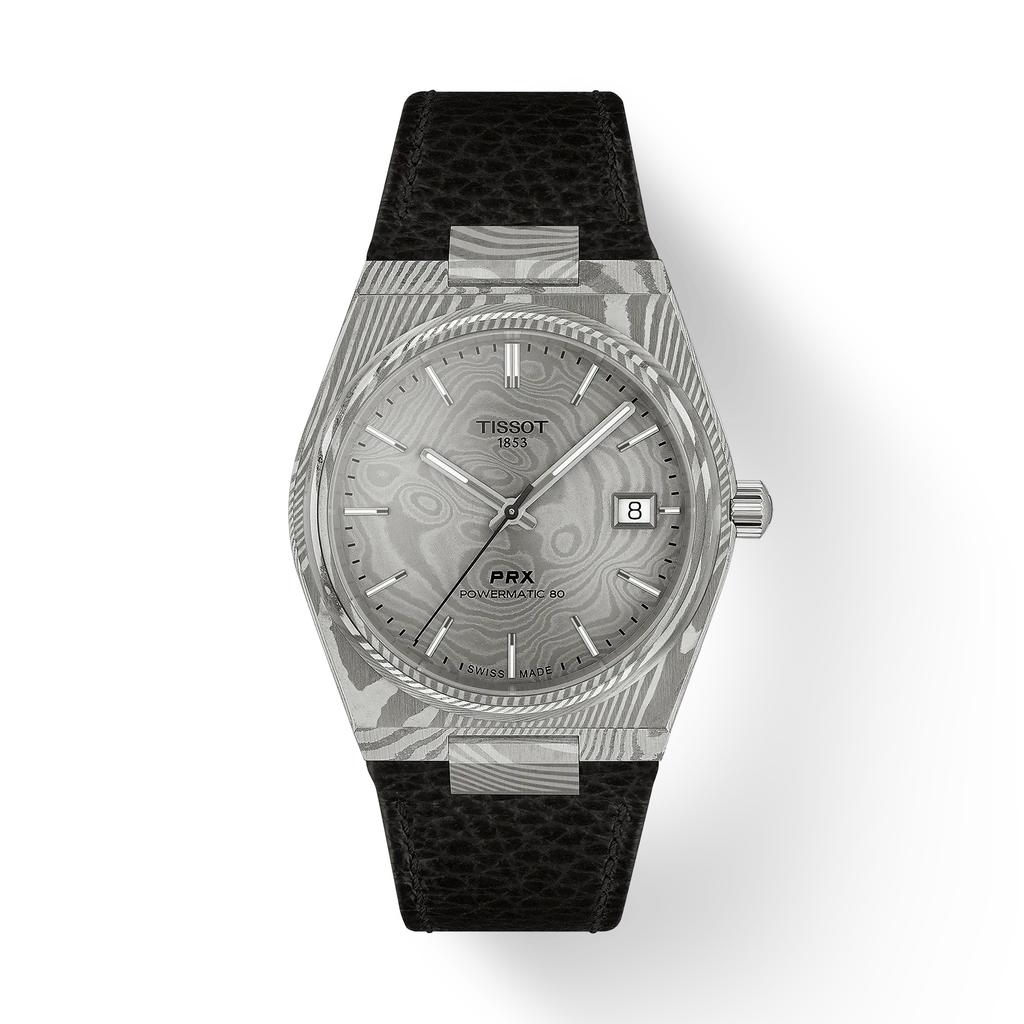Tissot Reloj de Moda para Hombre con Correa de Cuero y Esfera Gris T137.807.96.081.00