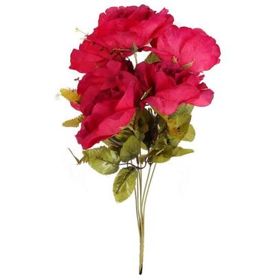 Artificial Roses In a Bouquet, 6 Pieces, Pink, Height 48 Cm