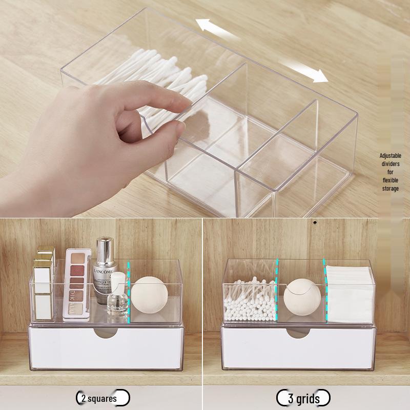 Spiegel Badezimmerschrank Organizer: Waschbecken-, Kosmetik- und Lippenstift-Aufbewahrungsregal