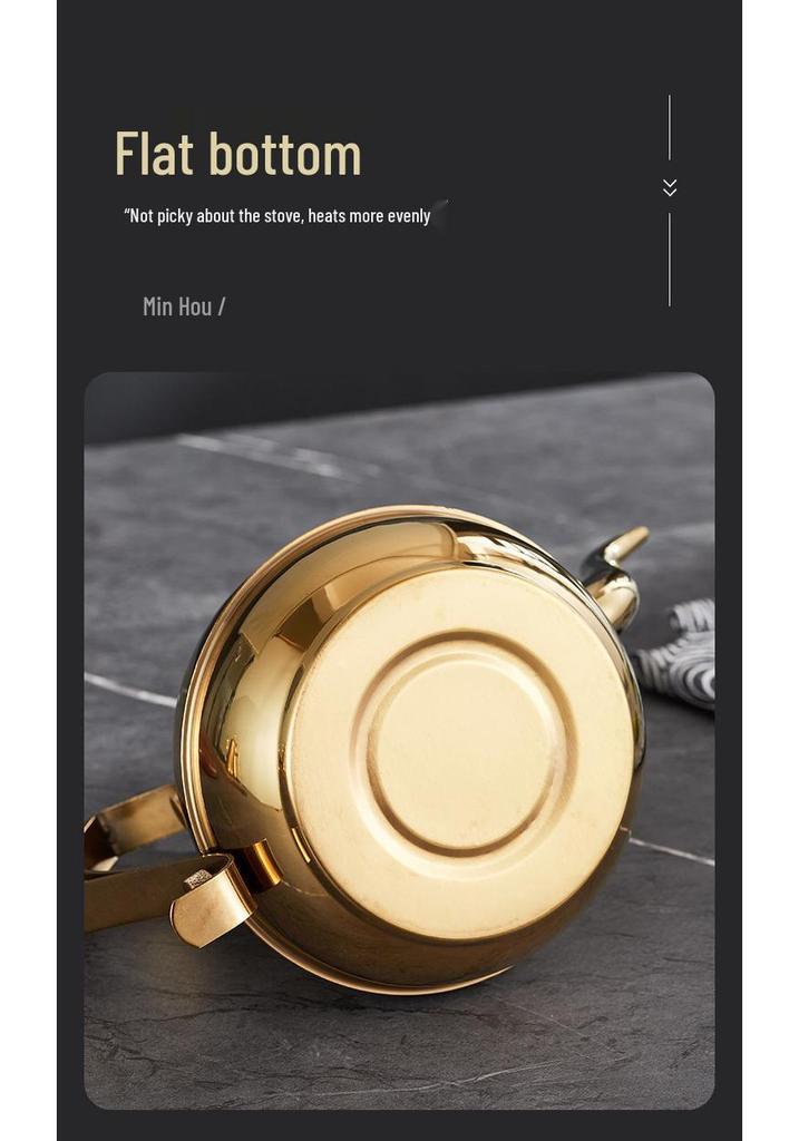 Stainless Steel Teapot with Filter for Induction Cookers - Long Spout, Large Capacity, Ideal for Restaurant Use.
