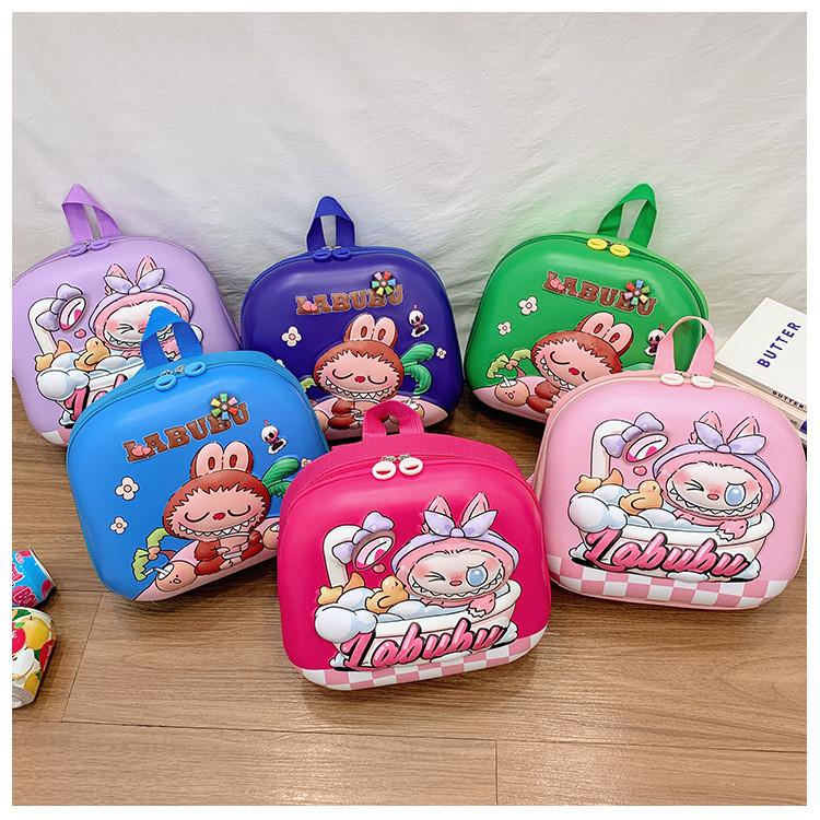 Labubu Cartoon Kids Backpack With Pvc Waterproof Material For Kindergarten Use