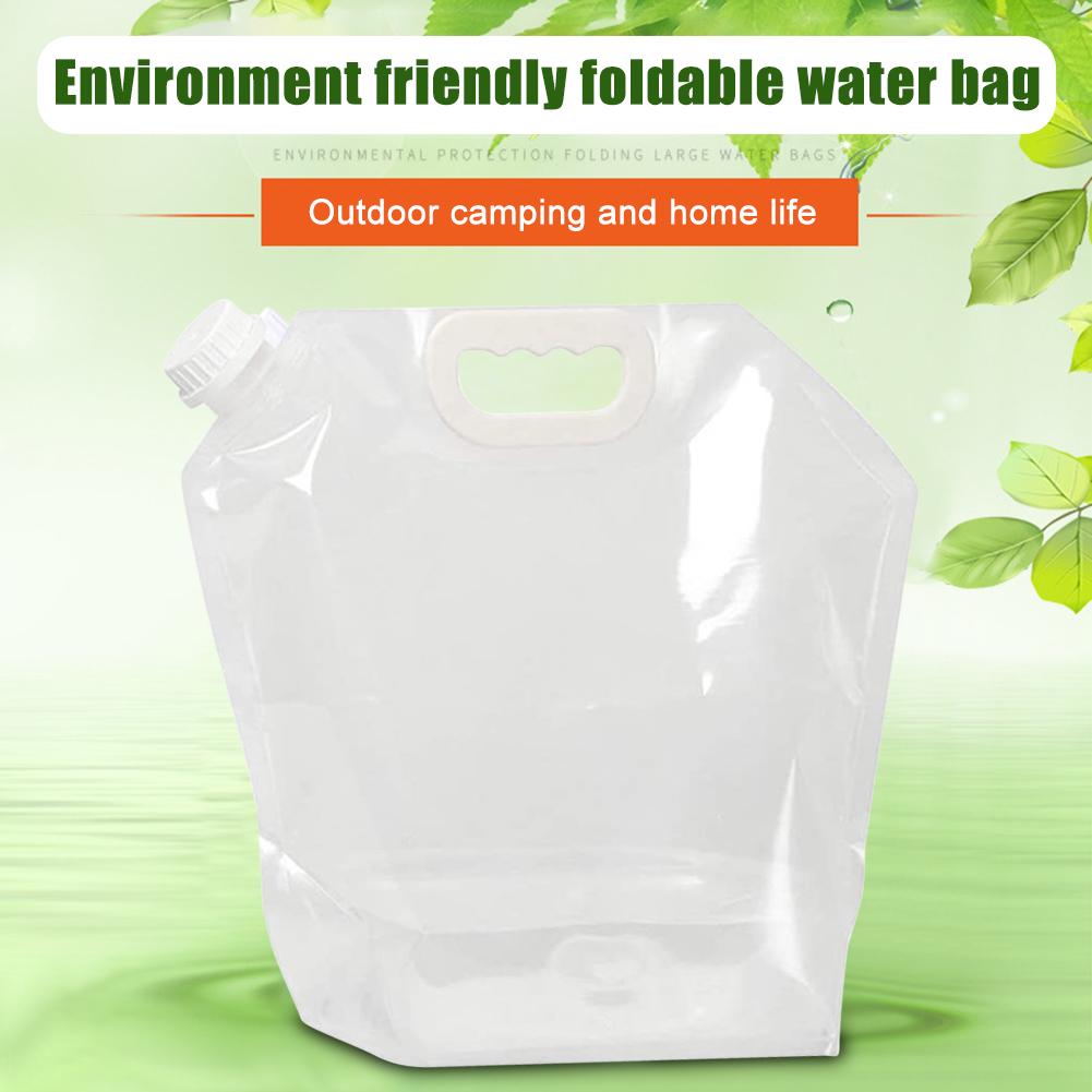 5/10L Foldable Camping Water Bags Outdoor Portable Folding Water Bucket Collapsible Water Bottle Bag for Picnic BBQ Camping Gear