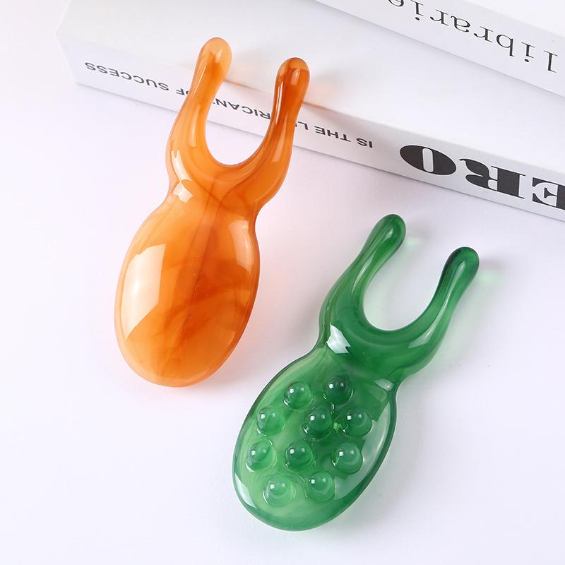 Gua Sha en résine pour lifting du visage, outil de soin du visage, plaque de massage, réduit les poches, lifting du nez, masseur de nez portable, beauté