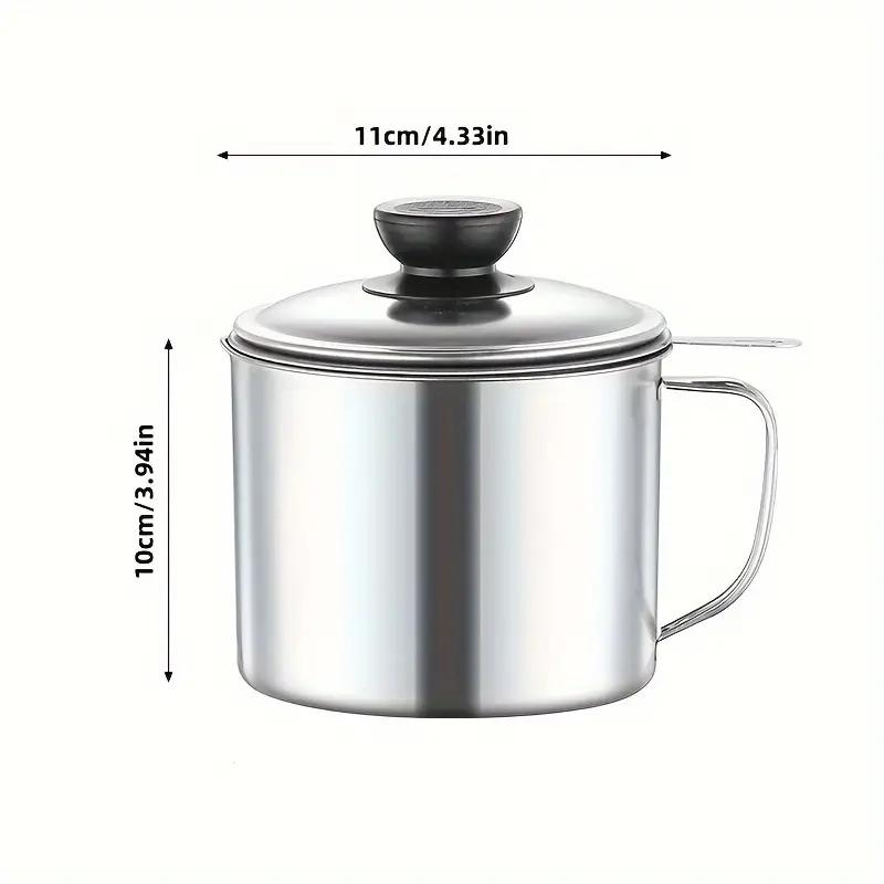 Filter Oil Pot Stainless Steel Household Leak-proof Wine Pot Pouring Oil Bottle Seasoning Tank Kitchen Tools Pot Oil Tank