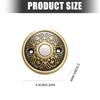 Retro Style Illuminates Doorbell Button Strong Metal Construction Easy Installation Suitable for Houses Apartments