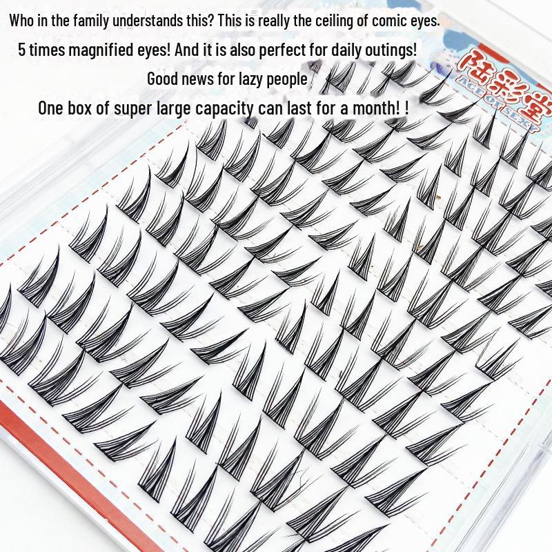 "Ten Pairs of Voluminous Sunflower False Eyelashes: Barbie-Style, Natural-Looking, Thick Simulation Lashes"