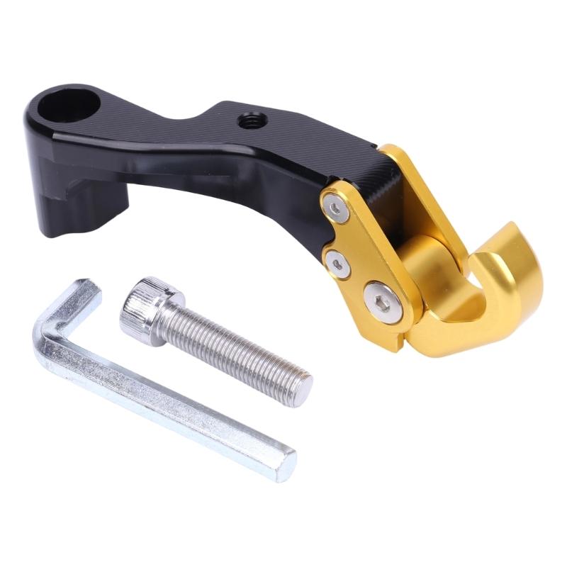 Curved Motorcycle Carry Hook for Shopping and Personal Bags, Accessory Mount Design with Included Mounting Screw Pack