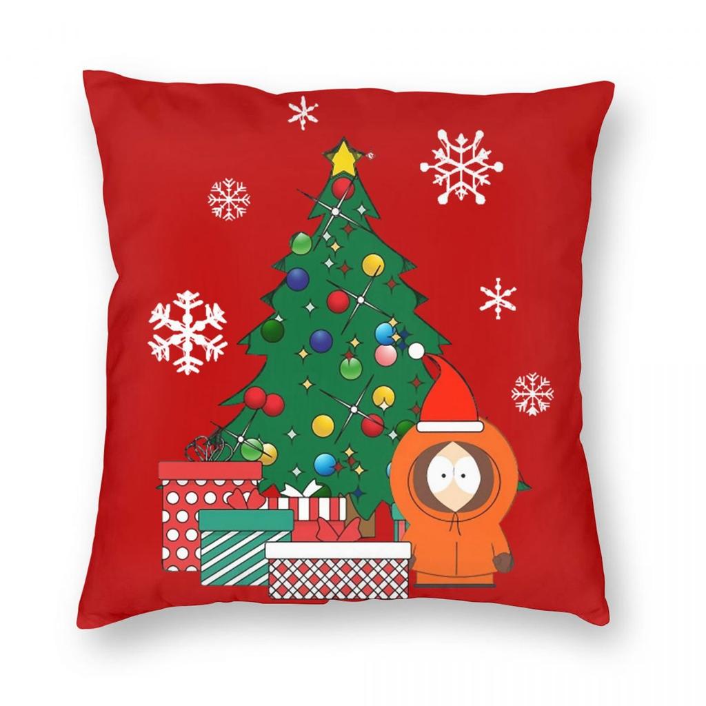 Mr Hankey Around The Christmas Tree South-Park Pillowcase Printed Fabric Cushion Cover Decorative Throw Pillow Case Cover Home