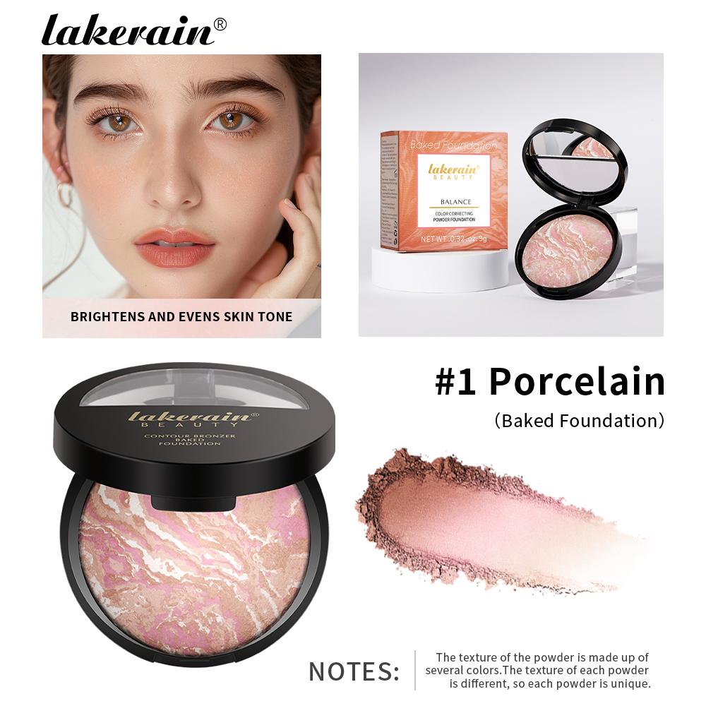 Matte Face Foundation Bronzer Pressed Powder Compact Long Lasting Oil Control Translucent Loose Setting Powder For Face Makeup