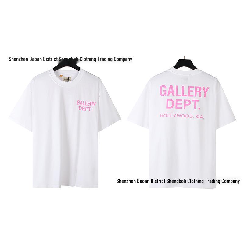 Unisex retro tričko s krátkym rukávom s potlačou D od GALL